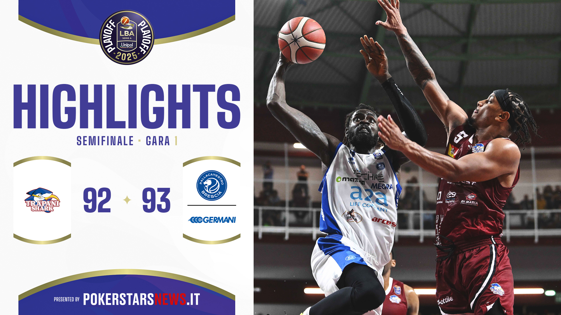 immagine - Trapani Shark - Germani Brescia | Semifinale | Gara-1